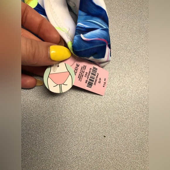 Strapless Pattern Swimsuit Set - Picture 7 of 7